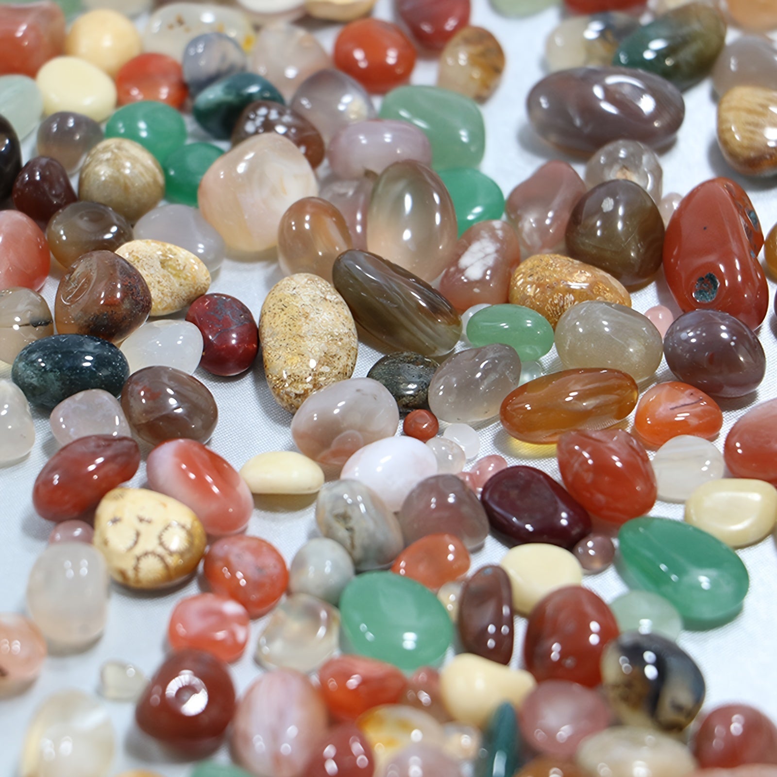 50g Agate Stone Gift - Colorful Natural Crystal 9-15mm