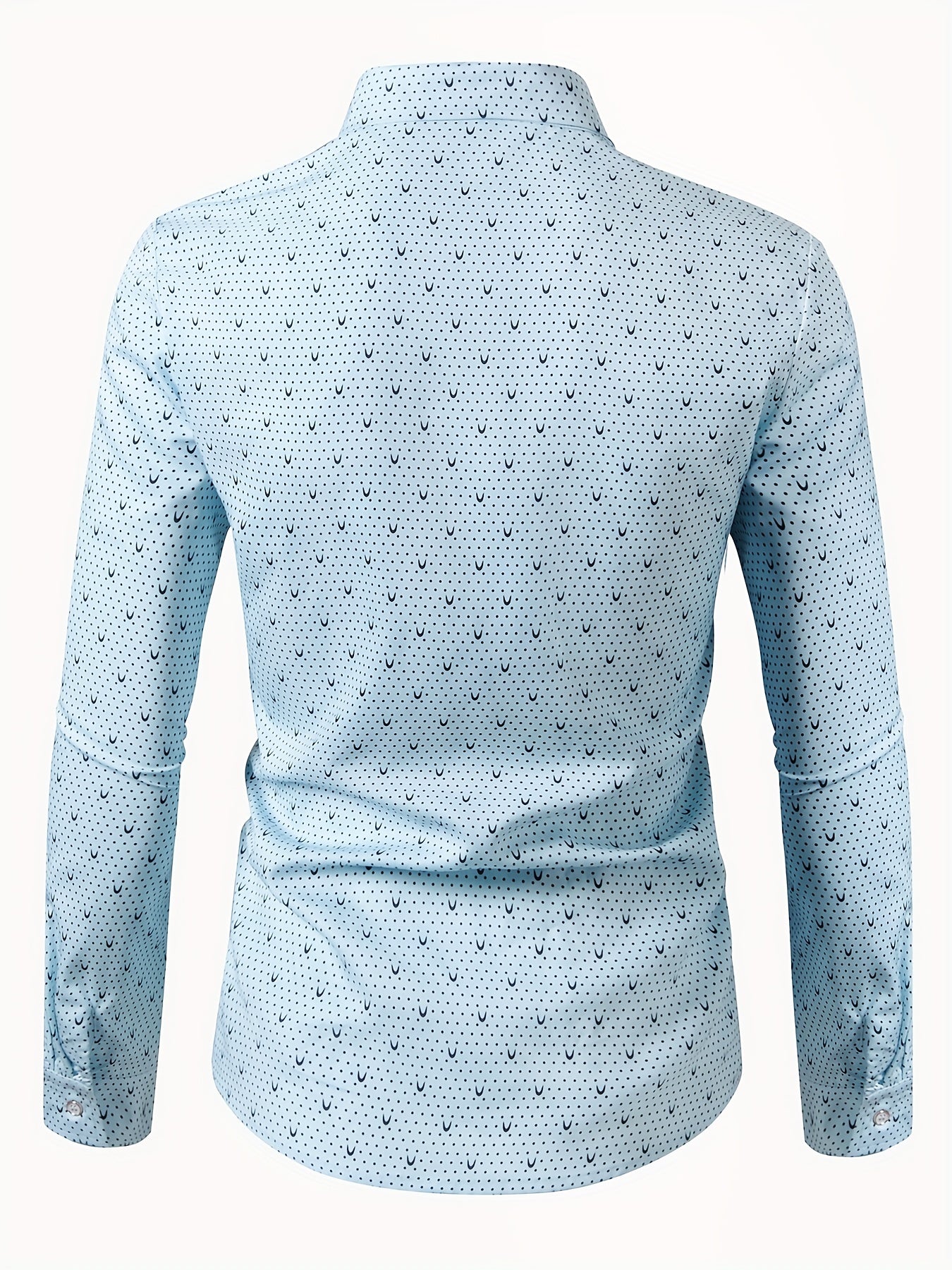 Full Body Print Men's Long Sleeve Shirt For Autumn