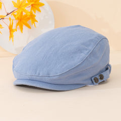 Adjustable Summer Casual Plain Peaked Cap for Men