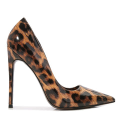 Leopard Print Pointed Toe High Heels Stiletto Pumps
