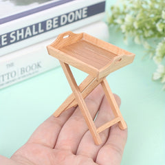 Mini Dollhouse Plate Holder for Shelf Decoration