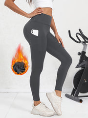 Women's Fleece Lined Leggings With Pockets