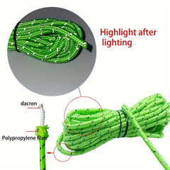 Camping Tent Canopy Rope Tightener Reflective Pulley Adjuster Hook