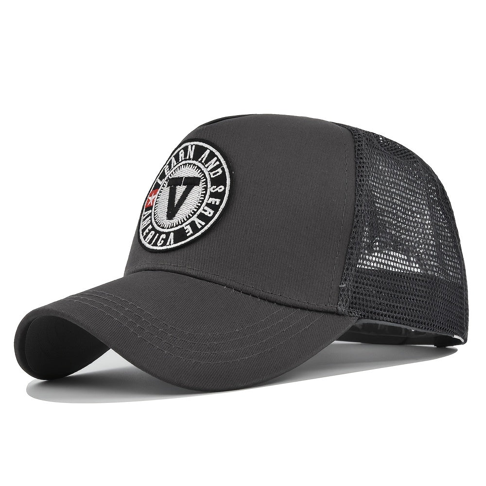 Unisex Retro Baseball Cap Breathable Mesh Cap For Fishing