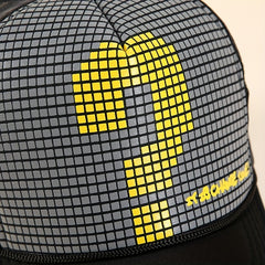 Mosaic Print Mesh Baseball Cap Lightweight Hip Hop Unisex Trucker Hat