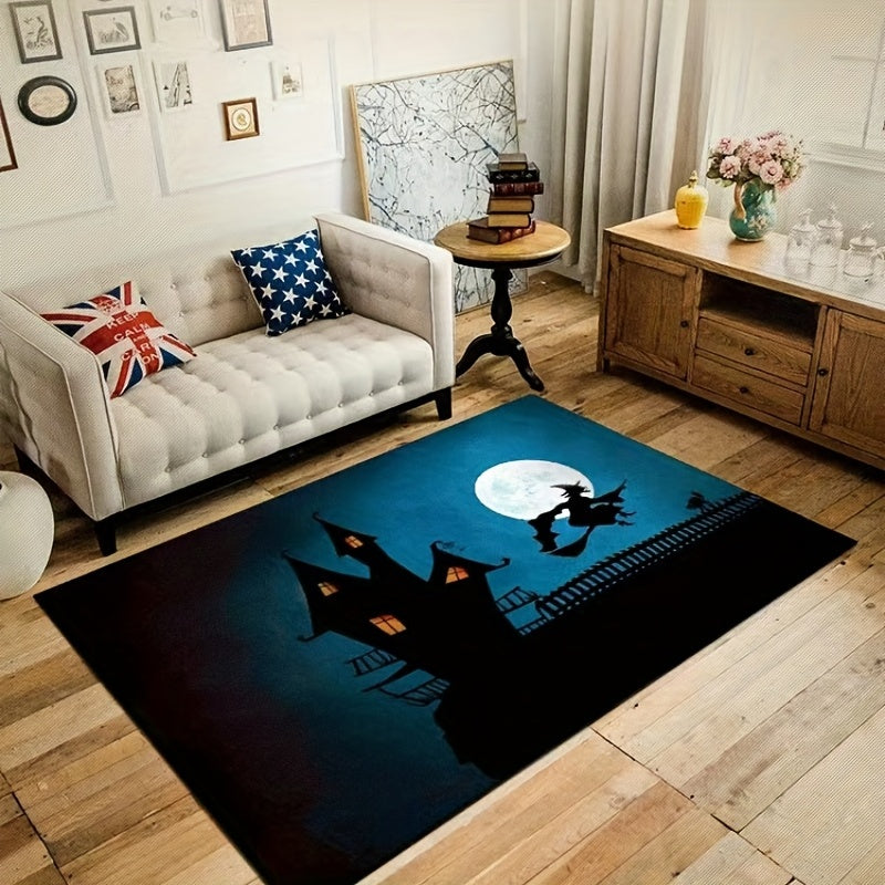 Halloween Witch Rug Kitchen Rug Indoor Soft Carpet Mat