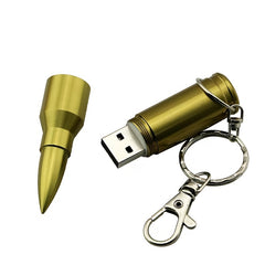 Men's 16G Memory Bullet U Disk Keychain