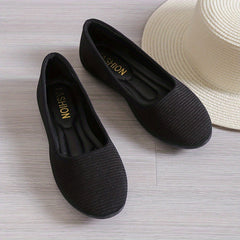 Women's Fabric Ballet Flats Soft Sole Slip On Shoes