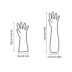 50pcs Disposable Extended Gloves for Dishwashing & Kitchen Supplies