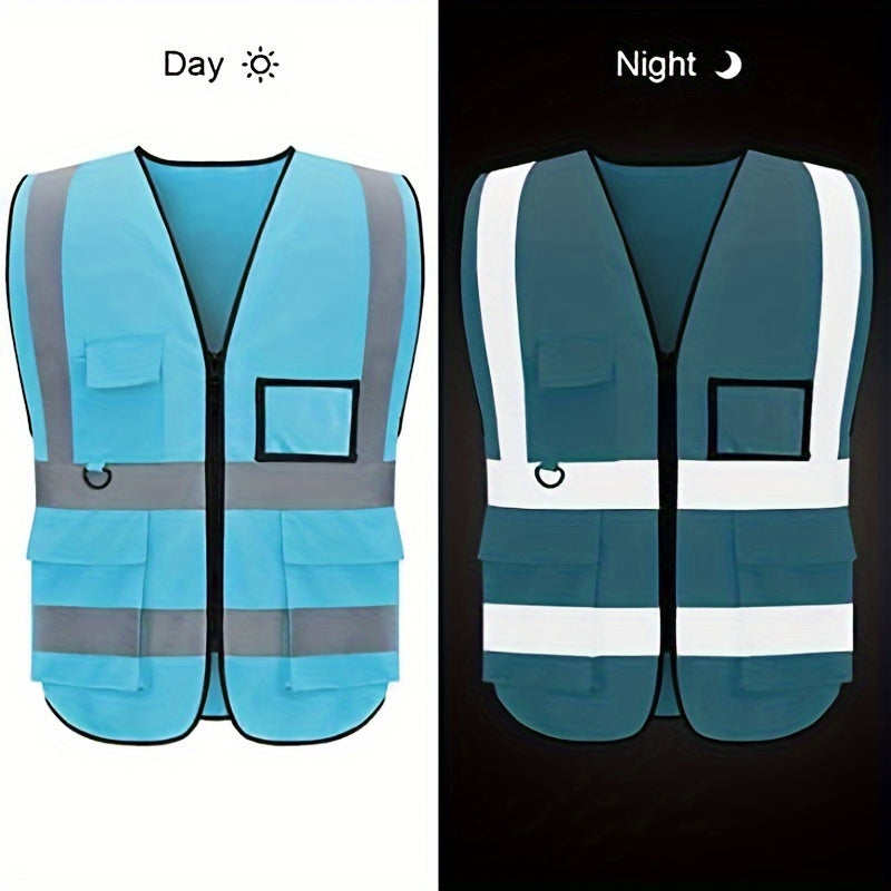 Reflective Safety Vests With Pockets And Zippers