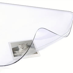 Clear PVC Writing Desk Pad Heat Resistant Waterproof Durable Desk Protect Mat