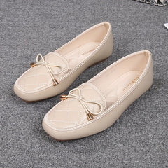 Women's Bowknot Loafers Slip On Flats