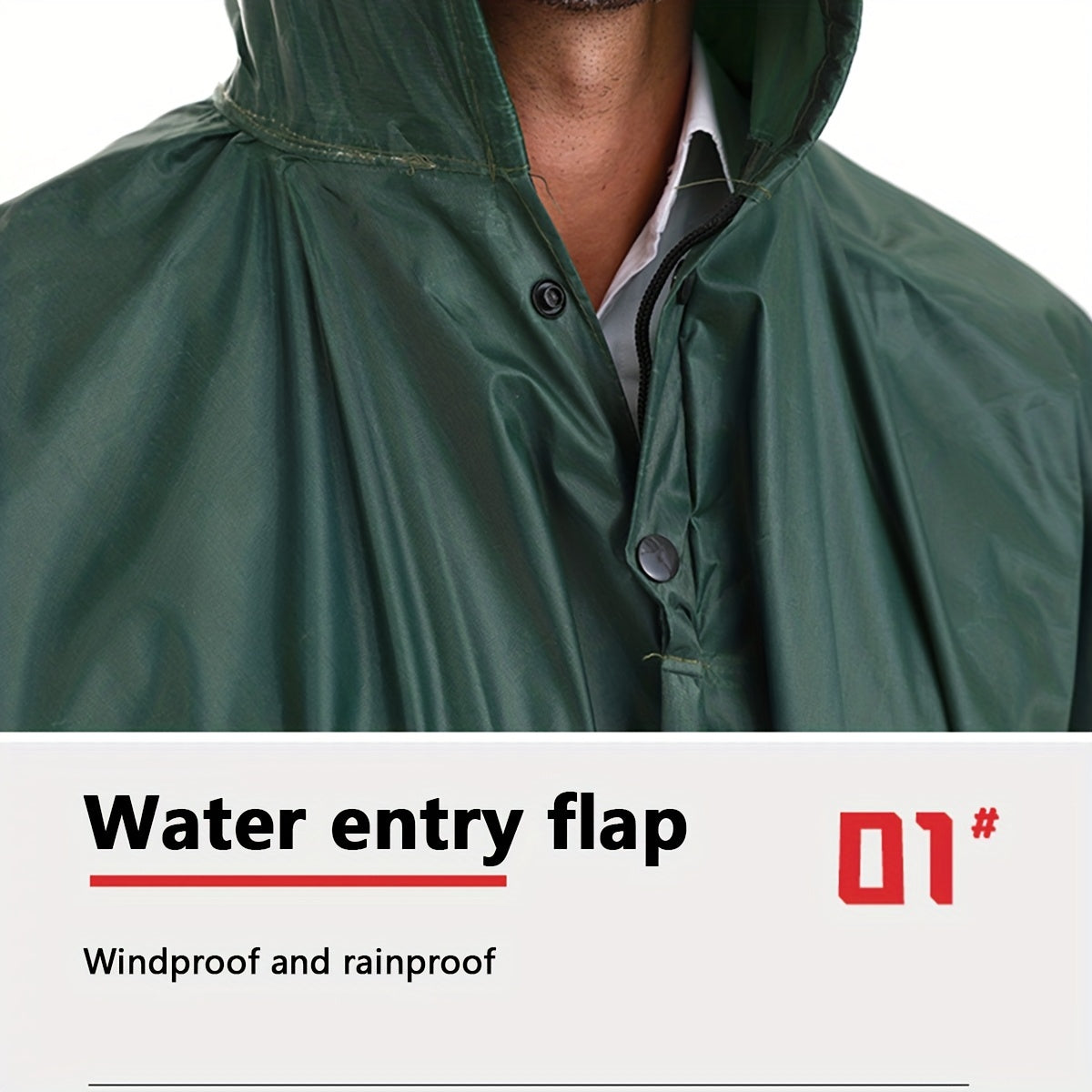 Multifunctional Poncho 3-in-1 Raincoat for Outdoor Travel