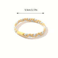 10pcs Braided Hair Ties Elastic Ponytail Hair Bands for Girls