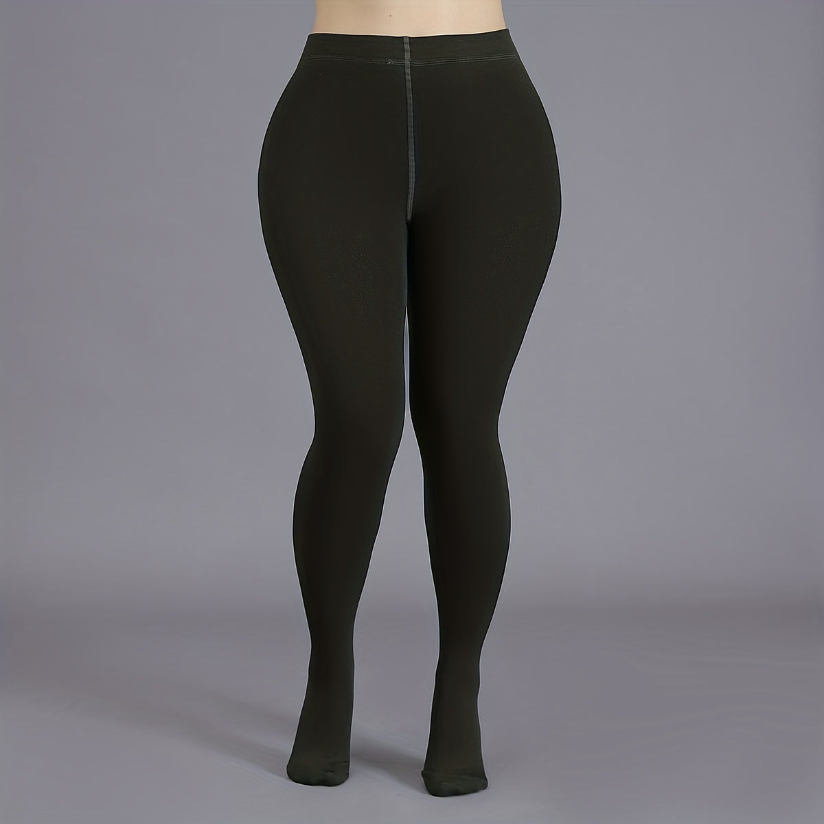 Solid High Rise Stockings