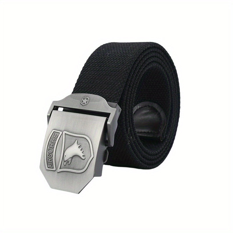 Canvas Tactical Belt Alloy Automatic Buckle Casual Men's Belt