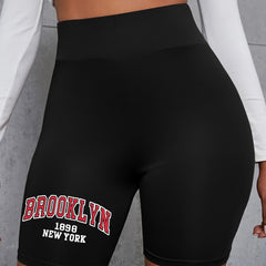 High Waist Yoga Shorts Stretchy Skinny Shorts