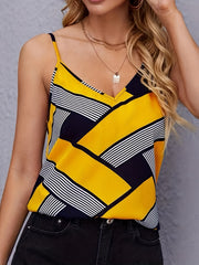 V Neck Spaghetti Strap Top Sleeveless Cami for Summer