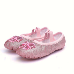 Rainbow Slip On Ballet Shoes For Girls Soft Sole Dancing Shoes