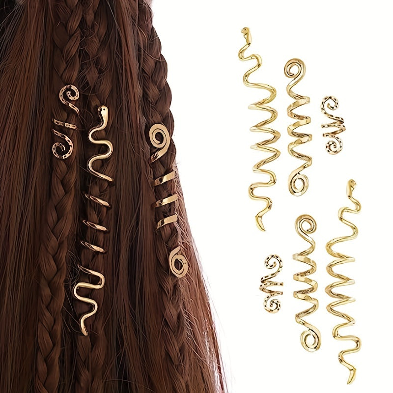3pcs Golden Braid Snake Hair Accessories Girls Dress Up Props
