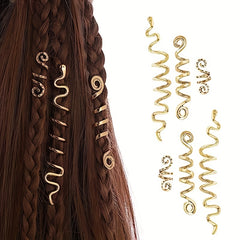 3pcs Golden Braid Snake Hair Accessories Girls Dress Up Props