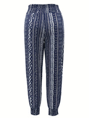 All Over Print Dual Pockets Pants for Women