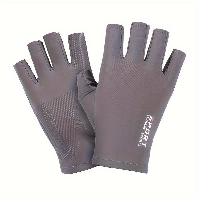 Breathable Half Finger Driving Fishing Riding Gloves