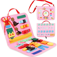 Montessori Busy Board For Kids - 25 Activities