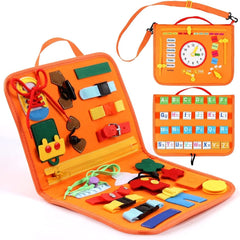 Montessori Busy Board For Kids - 25 Activities