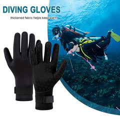 Neoprene Diving Gloves Five Finger Warm Wetsuit Winter Gloves