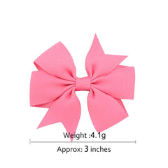 20pcs Kids Ribbon Bow Hair Clips Cute Hair Accessories for Girls