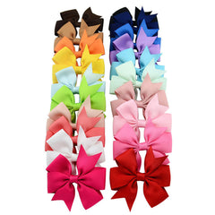 20pcs Kids Ribbon Bow Hair Clips Cute Hair Accessories for Girls