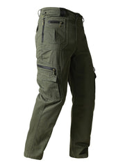 Men's Cargo Pants Spring/Autumn Casual Loose Straight Fit Multiple Pockets