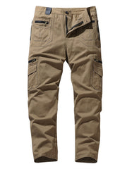 Men's Cargo Pants Spring/Autumn Casual Loose Straight Fit Multiple Pockets
