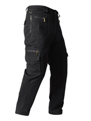 Men's Cargo Pants Spring/Autumn Casual Loose Straight Fit Multiple Pockets