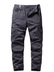 Men's Cargo Pants Spring/Autumn Casual Loose Straight Fit Multiple Pockets
