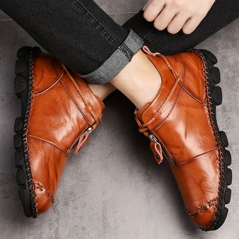 Men's Stitched Loafer Shoes Wear resistant Non Slip Outdoor Casual Shoes