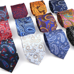 Jacquard Woven Paisley Polyester Necktie