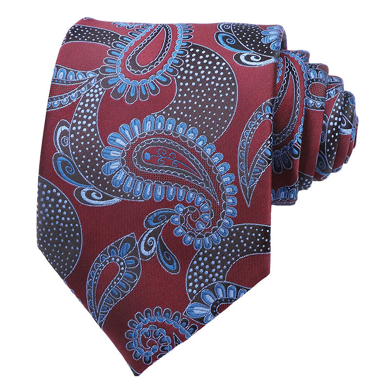 Jacquard Woven Paisley Polyester Necktie