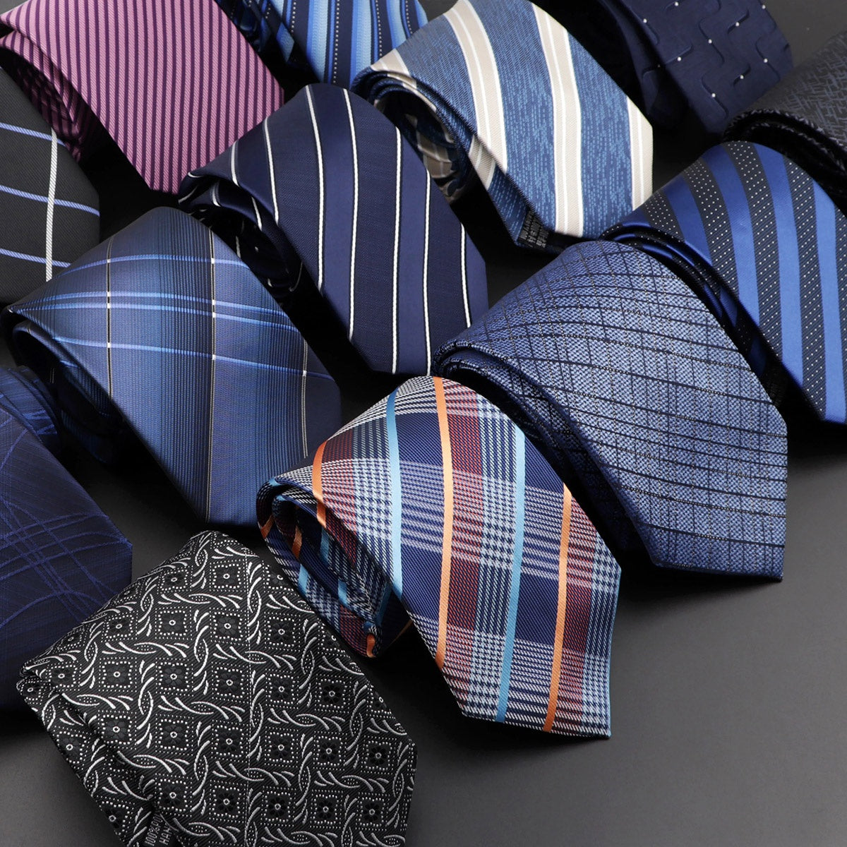 Classic Polyester Striped Necktie