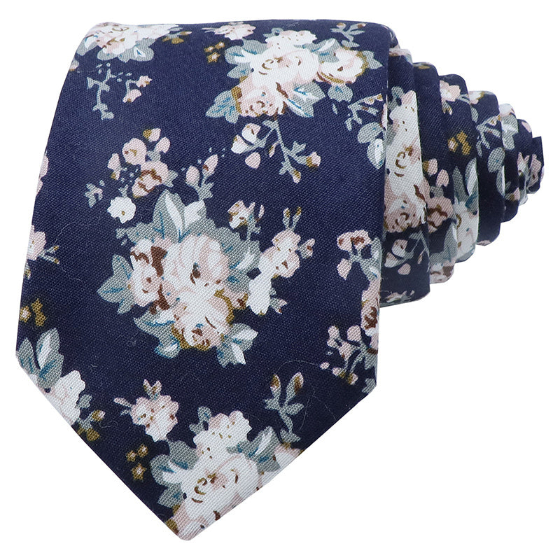 Flower Cotton Ties for Stylish Look