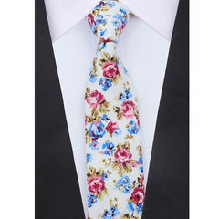 Flower Cotton Ties for Stylish Look