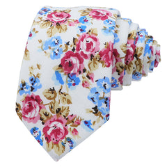 Flower Cotton Ties for Stylish Look