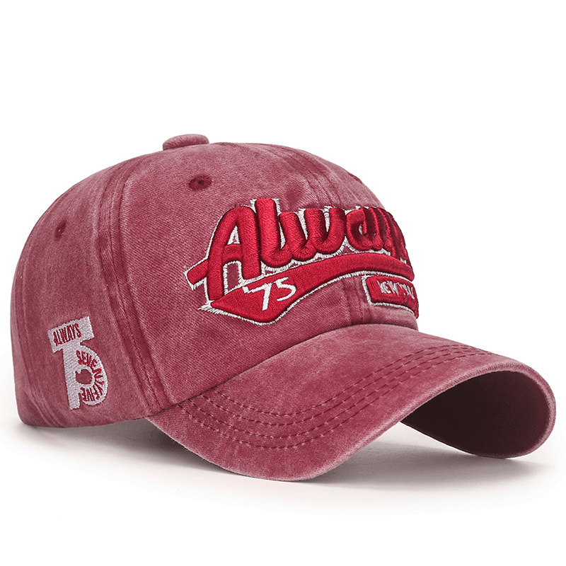 Retro Adjustable Baseball Hat Four Seasons Washable Shade Hat
