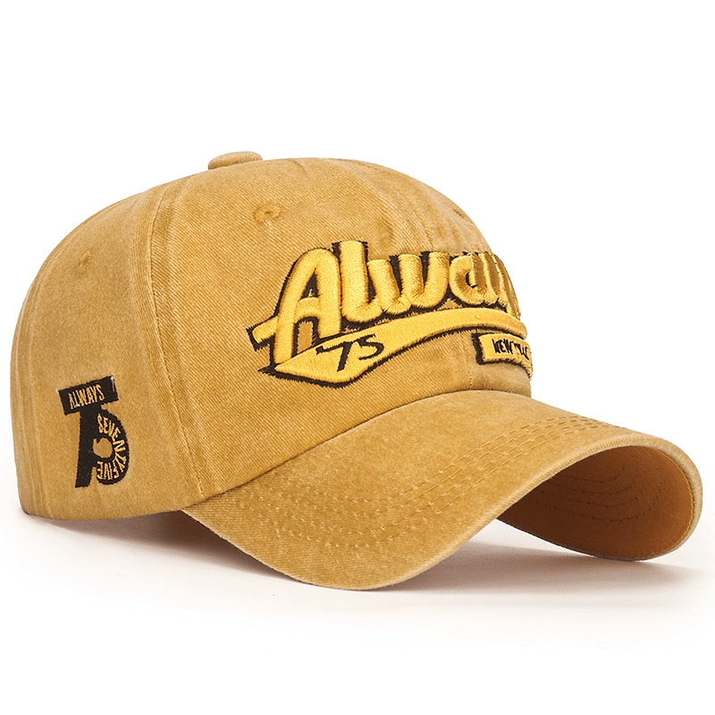 Retro Adjustable Baseball Hat Four Seasons Washable Shade Hat