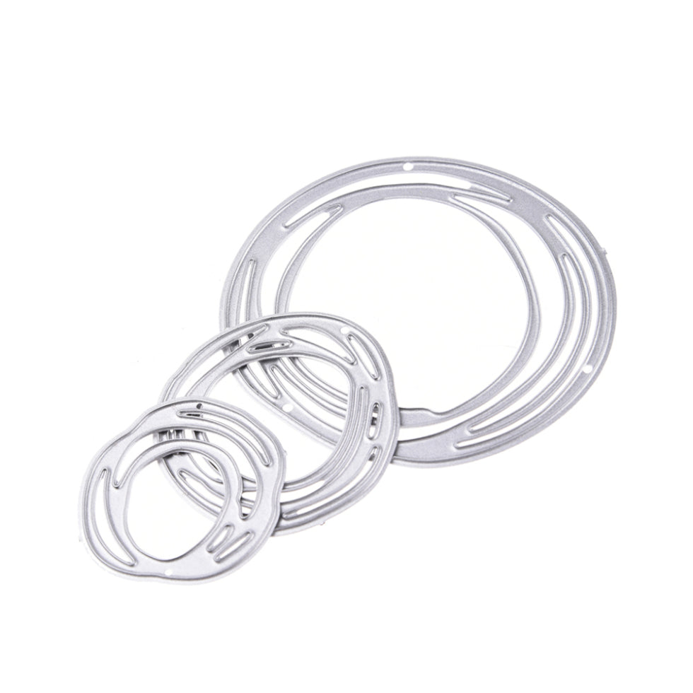 3pcs Round Circle Metal Cutting Dies Stencil