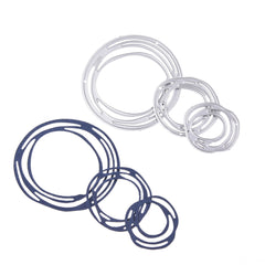 3pcs Round Circle Metal Cutting Dies Stencil