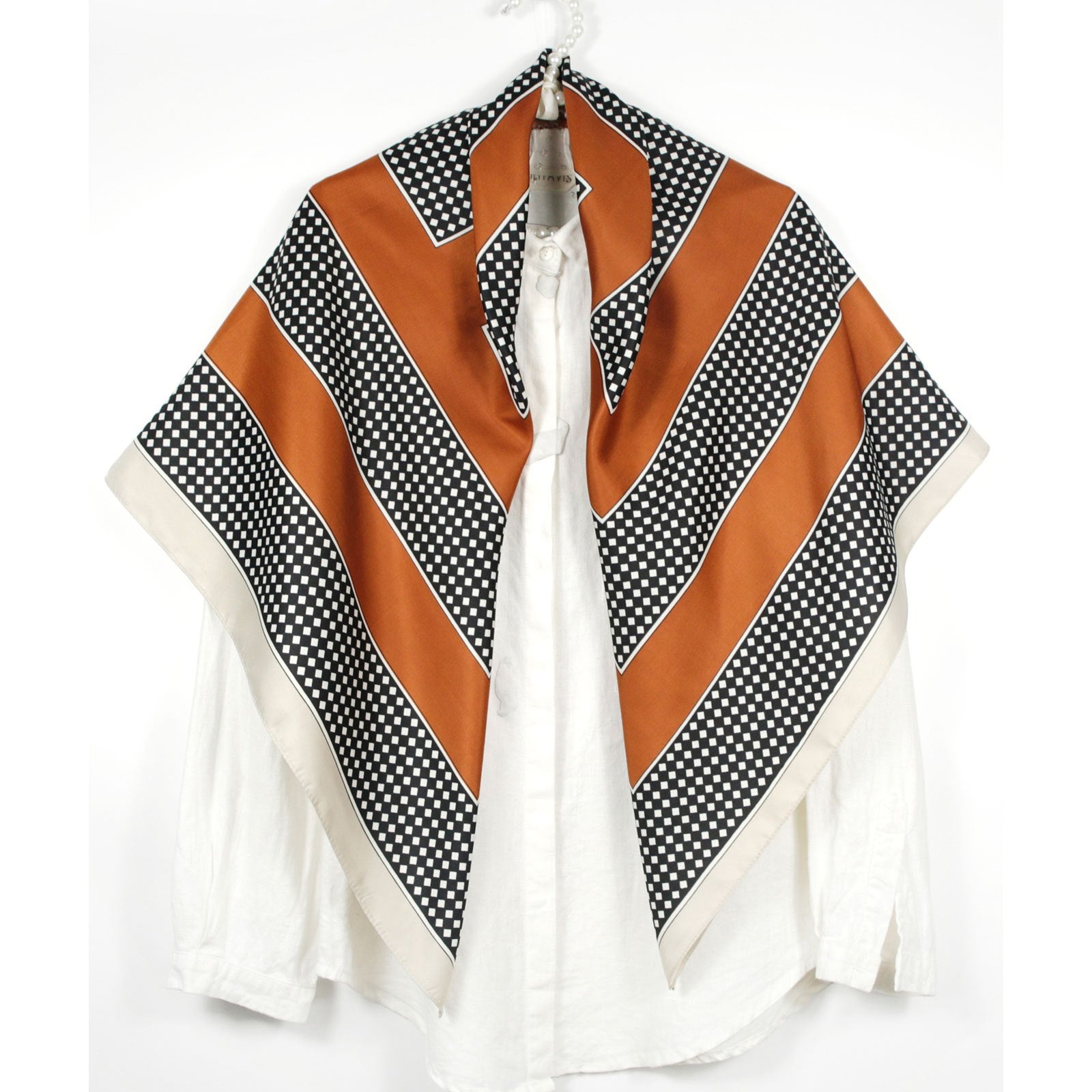 Twill Silk Shawl Turban Square Scarf Wrap For Women