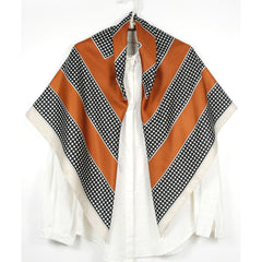 Twill Silk Shawl Turban Square Scarf Wrap For Women
