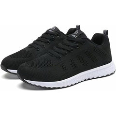 Mesh Breathable Lace up Shoes For Tennis Running